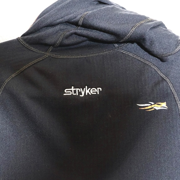 Sitka Gear Fanatic Pullover Hunting Half Zip Front Pocket Hoodie SIZE S - Picture 12 of 13